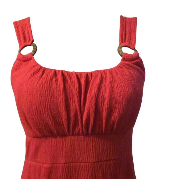 Y2K Self Esteem Top M Pink Smocked Baby Doll Gauzy Stretchy 90's - Picture 6 of 9